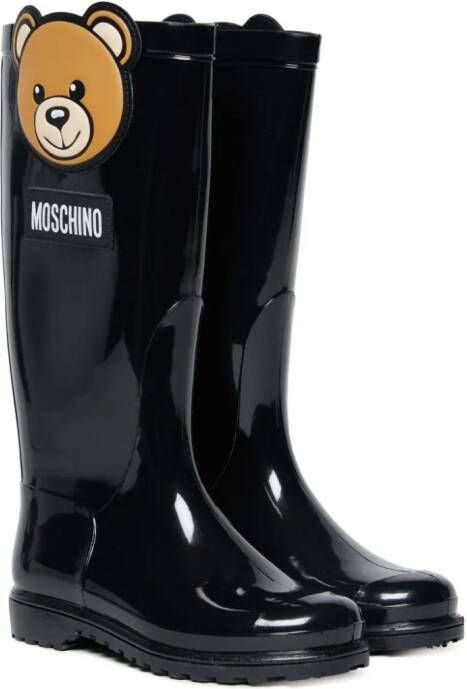 Moschino Kids Snowboots met teddybeerprint Zwart