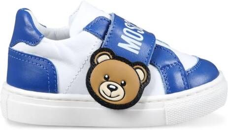 Moschino Kids Teddy Bear tweekleurige sneakers Blauw