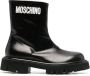 Moschino Leren laarzen Zwart - Thumbnail 1