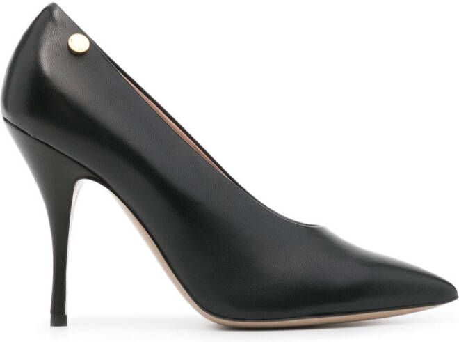 Moschino Leren pumps Zwart