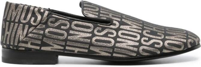 Moschino Loafers met ronde neus Zwart