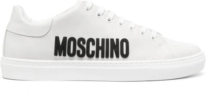 Moschino Sneakers met logo-reliëf Grijs