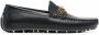 Moschino Loafers met logoplakkaat Zwart - Thumbnail 1
