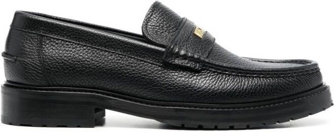 Moschino Loafers met logoplakkaat Zwart