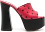 Moschino Muiltjes met plateauzool Rood - Thumbnail 1