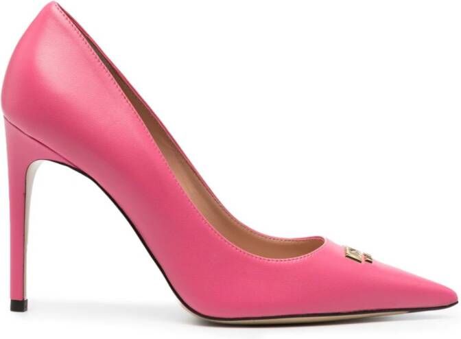 Moschino Pumps met logo Roze