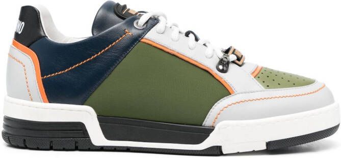 Moschino Sneakers met colourblocking Groen