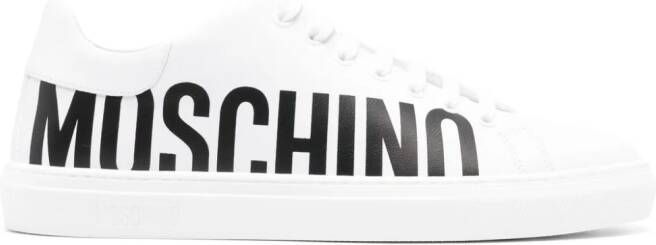 Moschino Sneakers met logoprint Wit