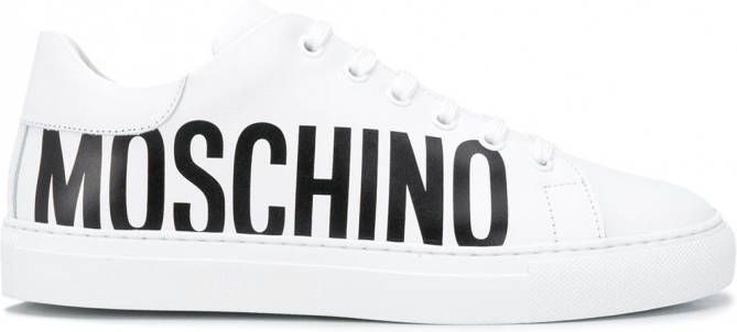 Moschino Sneakers met logoprint Wit