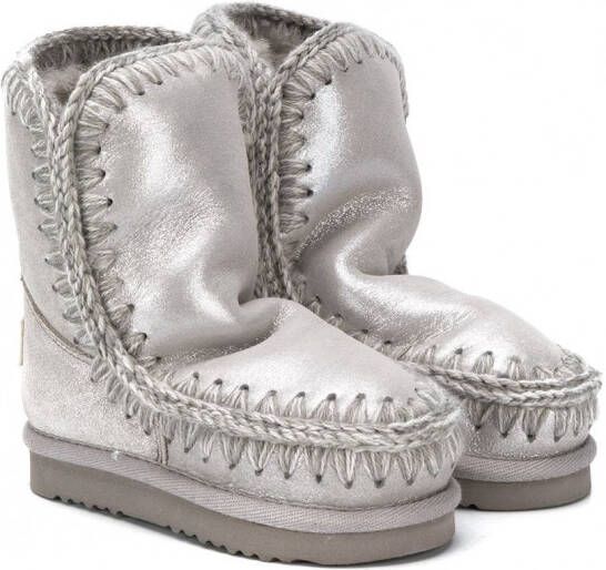 Mou Kids Eskimo metallic laarzen Grijs