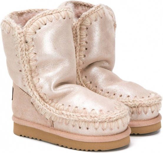 Mou Kids Eskimo metallic laarzen Roze