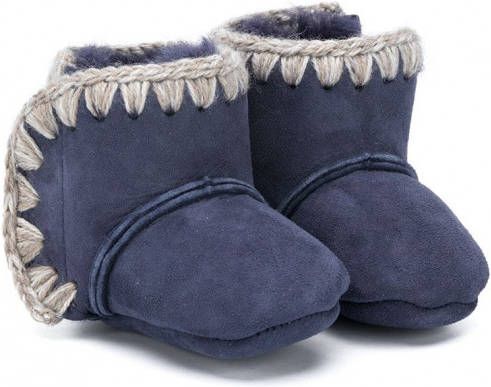 Mou Kids Snowboots met lammy voering Blauw