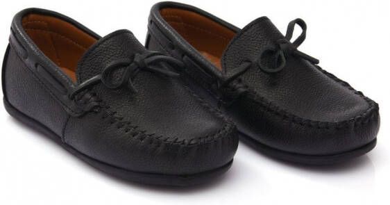 Moustache Leren loafers Zwart