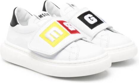 MSGM Kids Sneakers met klittenband Wit