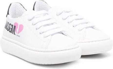 MSGM Kids Sneakers met plateauzool Wit