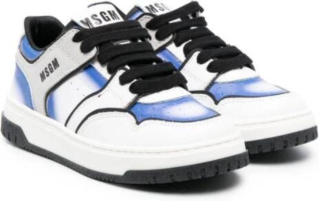 MSGM Kids Sneakers met vlakken Wit