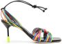 MSGM Sandalen met gedraaid bandje Zwart - Thumbnail 1