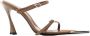 Mugler Suède sandalen 95 mm Bruin - Thumbnail 1