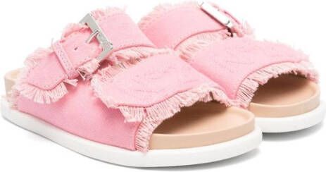 Nº21 Kids Sandalen met geborduurd logo Roze