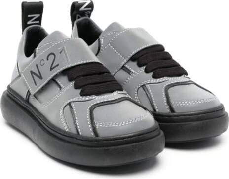 Nº21 Kids Leren sneakers Grijs