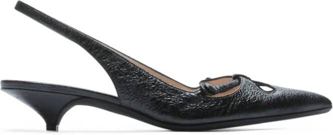 Nº21 Slingback pumps met strikdetail Zwart