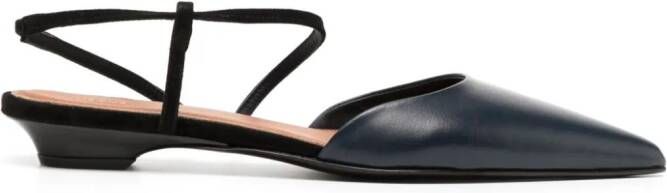 NEOUS Leren slingback sandalen Blauw