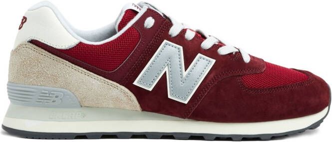 New Balance 550 logo-embossed low-top leather sneakers Wit