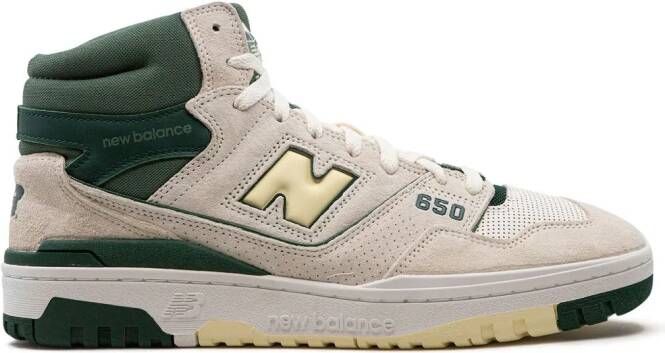 New Balance 650R high-top "Sea Salt Nightwatch Green" sneakers Beige