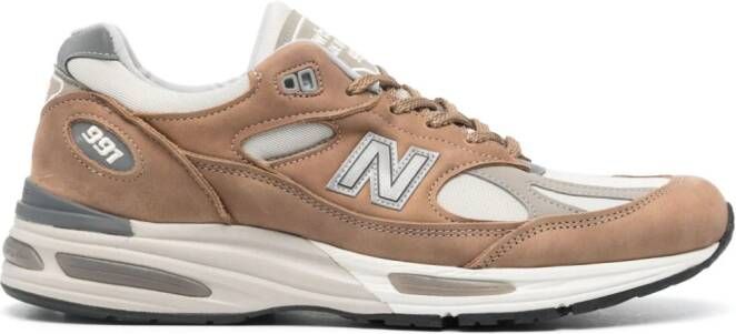 New Balance 991v2 suède sneakers Bruin