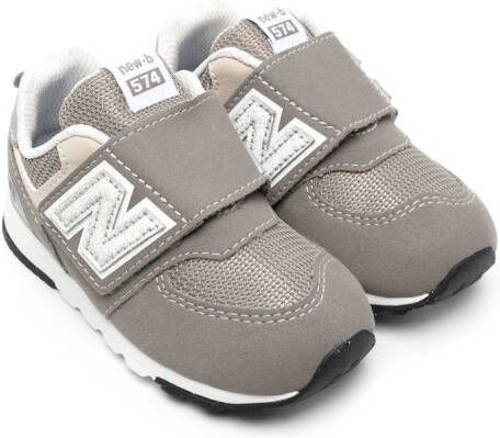 New Balance Kids 574 sneakers met klittenband Grijs