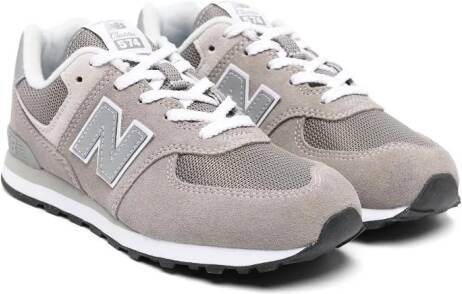 New Balance Kids 574 sneakers met logopatch Grijs