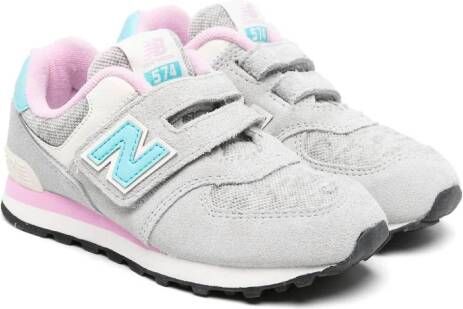 New Balance Kids 574 sneakers met vlakken Grijs