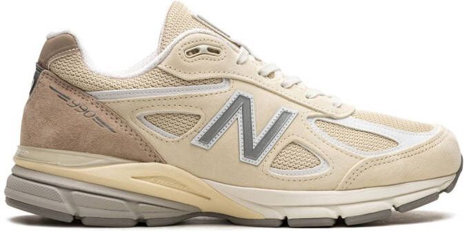 New Balance "Made in USA 990v4 Cream sneakers" Beige