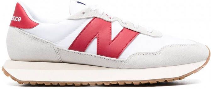 New Balance Sneakers met logopatch Wit