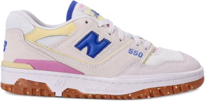 New Balance Sneakers verfraaid met logo Wit