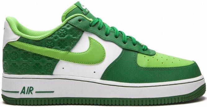 Nike "Air Force 1 Low St. Patrick's Day sneakers" rubber Polyester leer 11.5 Wit