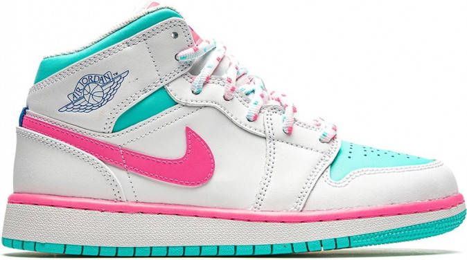 Jordan Kids Air Jordan 1 mid-top sneakers Wit