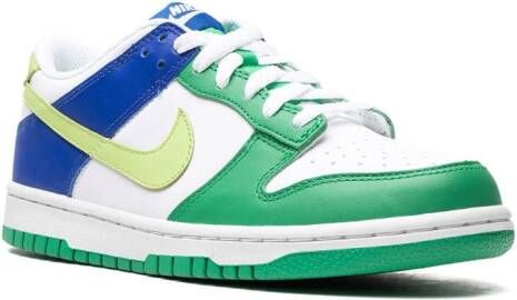 Nike Kids "Dunk Low Green Blue sneakers" Wit