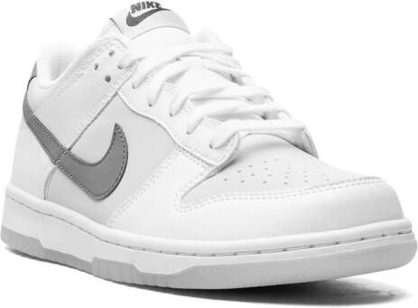 Nike Kids Dunk Low "Reflective Swoosh" sneakers Wit