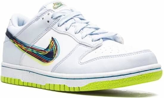 Nike Kids Dunk low-top sneakers Wit