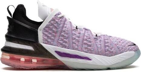 Nike Kids LeBron 18 low-top sneakers Paars