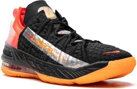 Nike Kids LeBron 18 low-top sneakers Zwart