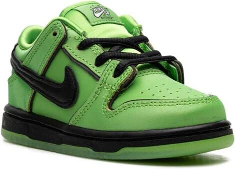 Nike Kids x Powerpuff SB Dunk Low "Buttercup" sneakers Groen