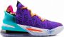 Nike LeBron 18 high top sneakers rubber polyamide Polyester 10.5 Paars - Thumbnail 9