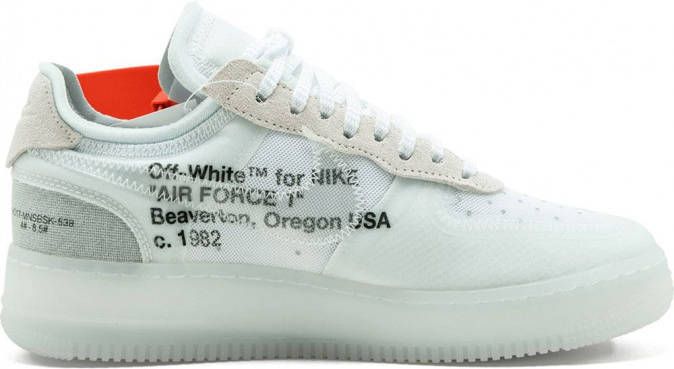 Nike X Off-White Nike x gebroken witte Air Force 1 sneakers