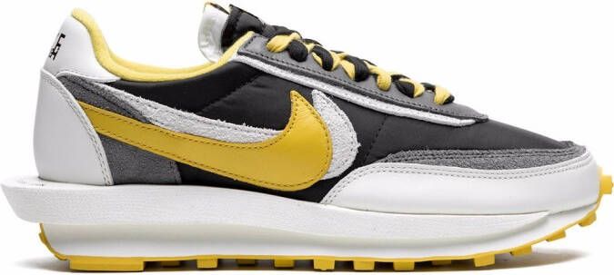 Nike x sacai x Undercover LDWaffle "Bright Citron" sneakers Zwart