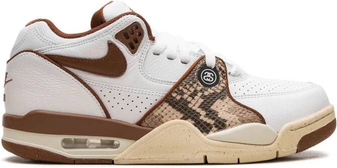 Nike x Stussy Air Flight 89 "Pecan Fossil" sneakers Wit