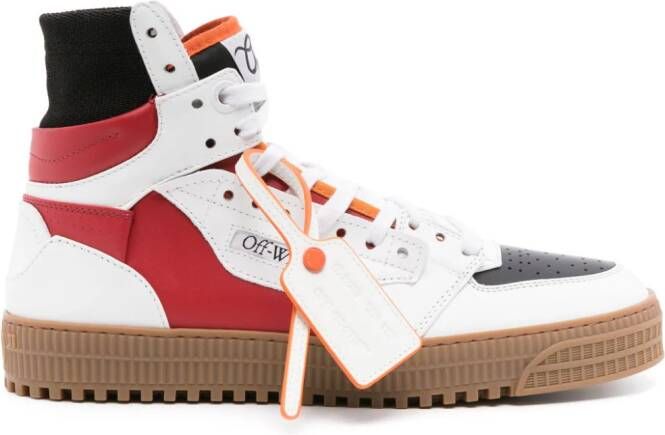 Off-White 3.0 Off Court leren sneakers Rood