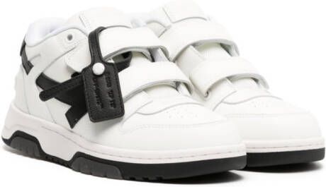 Off-White Kids Out Of Office sneakers met klittenband Wit