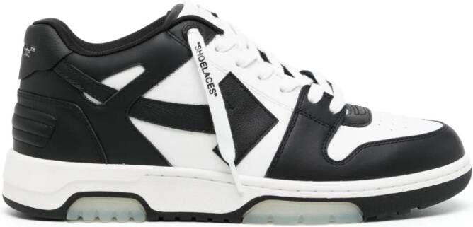 Off-White Out Of Office leren sneakers Zwart